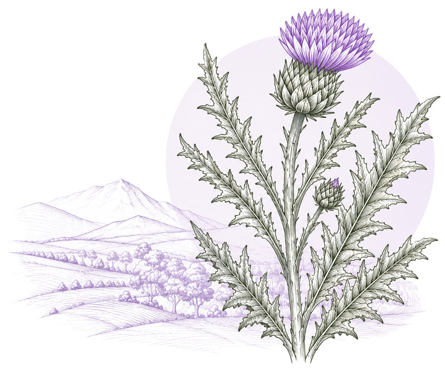 Ilustração de cardo